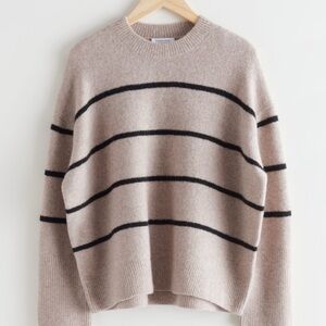 &Other Stories Relaxed Striped Knit Sweater